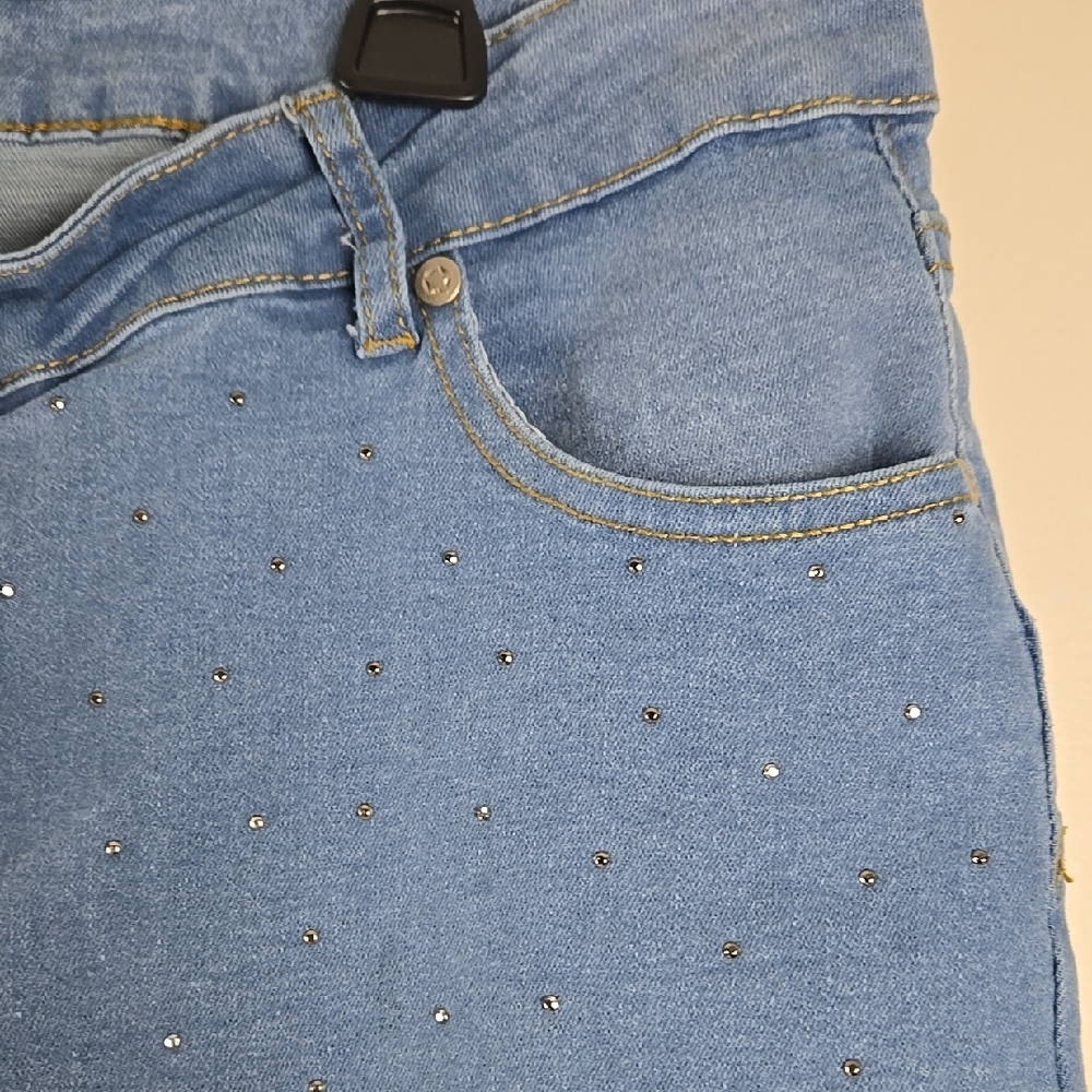 Stylish Blue Flare Wide‎ Leg Jeans - Picture 6 of 14